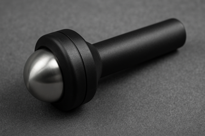REVLO myofascial relief tool close-up - ergonomic grip with stainless steel ball for targeted muscle recovery by SCAP Athletics